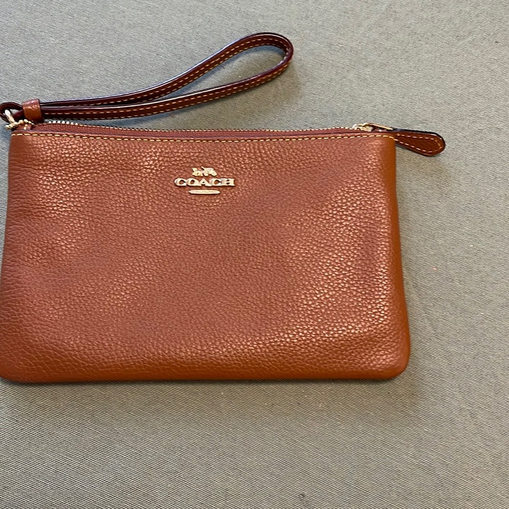 Coach Leather wristlet